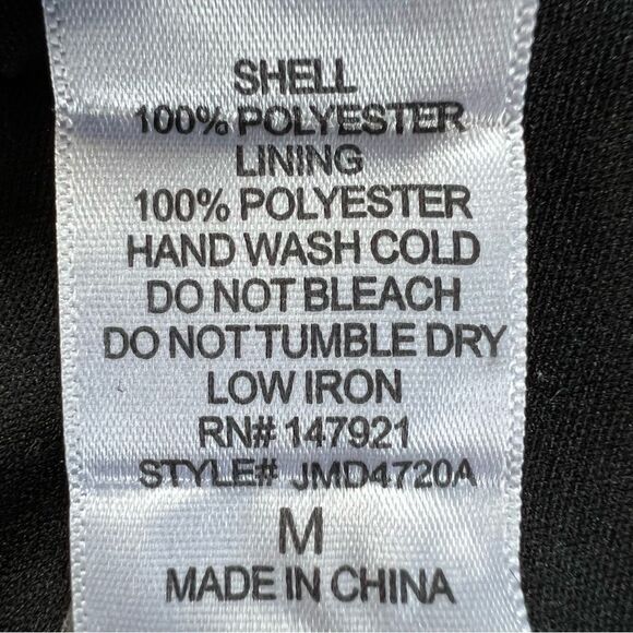 Just Me Black Crocheted Lace Cut Out Sheath Whimsy Classy Goth Dress SZ M - Picture 8 of 13